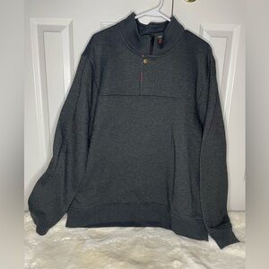 Orvis charcoal gray, pullover, 1/4 zip sweatshirt-Men’s XL